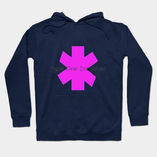 Type One Diabetes - Magenta Hoodie by CatGirl101